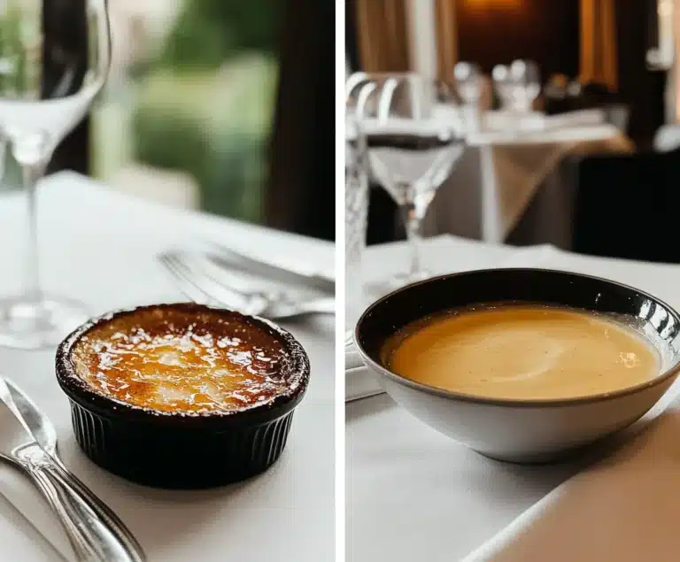 Crème brûlée and custard comparison image