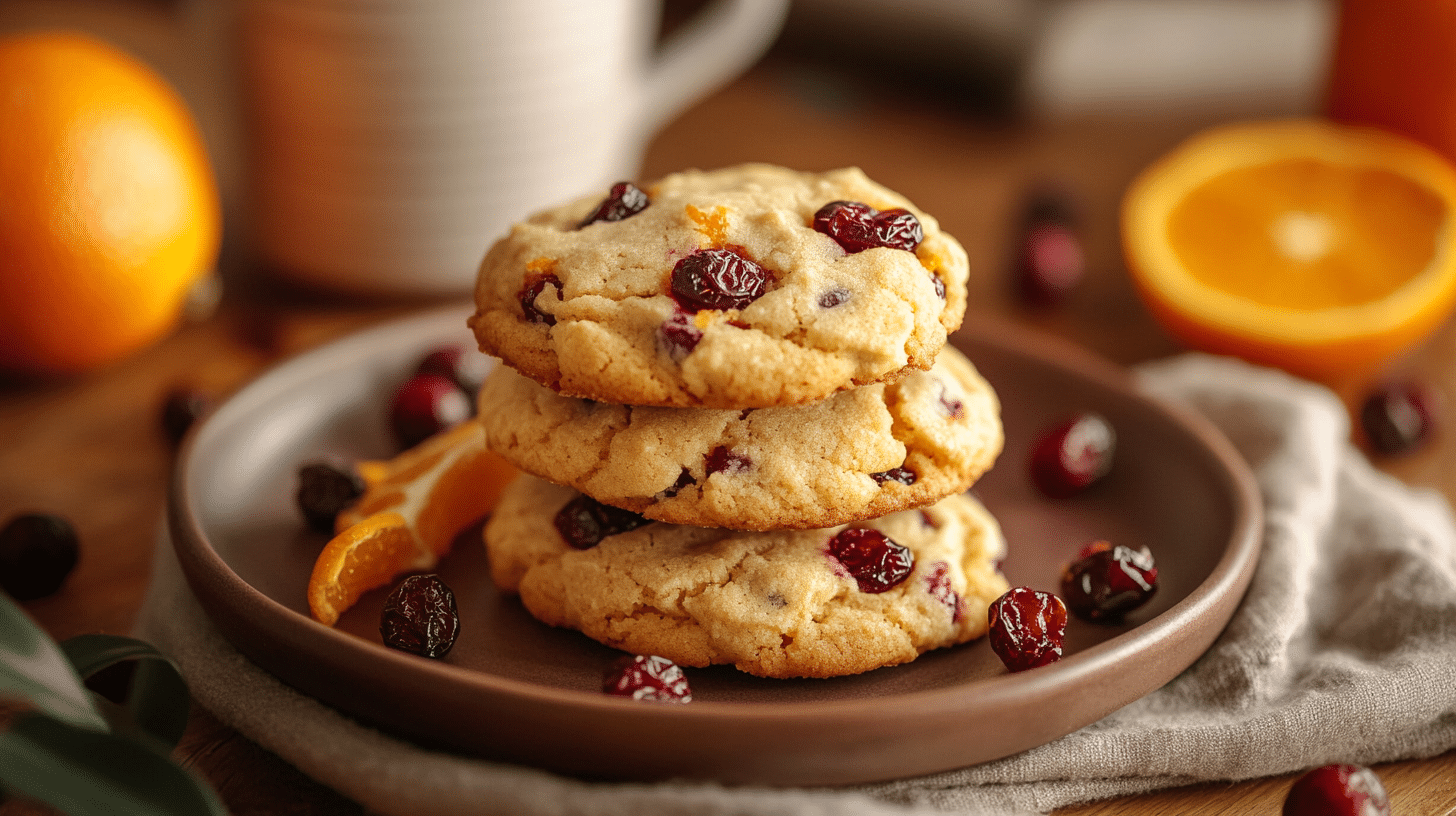 Cozy Orange Cranberry Ricotta Cookies