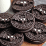Delicious Bat Oreos for Halloween treats and celebrations.