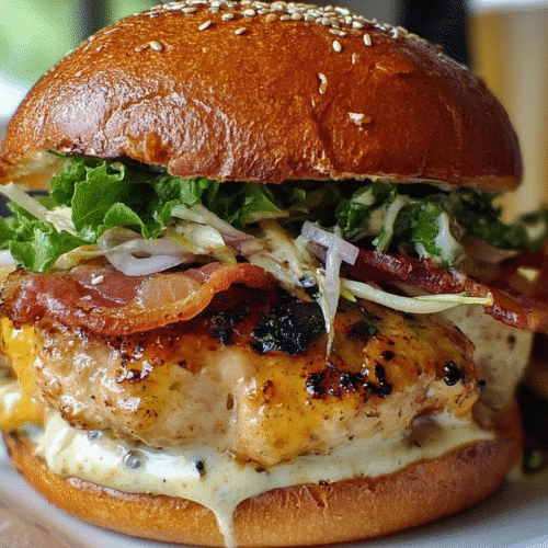 October Festival Maple Mustard Chicken Burger RECIPE