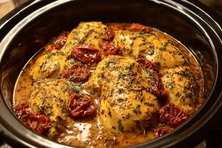Delicious Dump & Go Crockpot Marry Me Chicken recipe for easy dinner