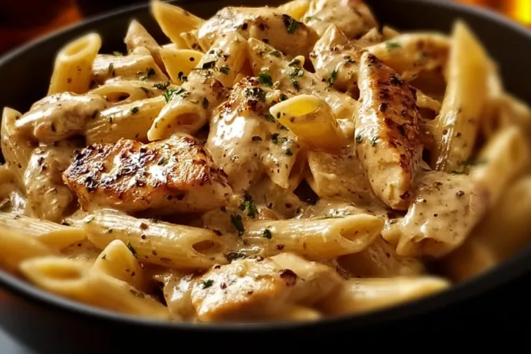 Delicious Cajun Chicken Pasta with vibrant ingredients and flavors