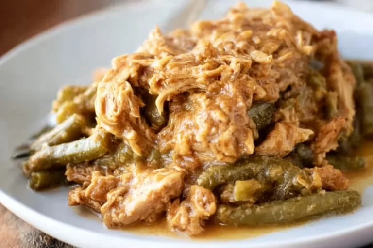 Crockpot Chicken and Stuffing dish served in a bowl