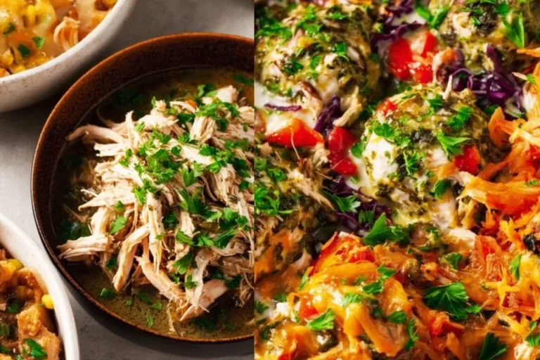 A warm bowl of fall high protein low carb dinner ideas garnished with herbs