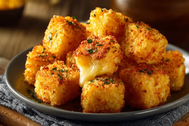 Tasty Parmesan Mozzarella Bites served as a delicious appetizer