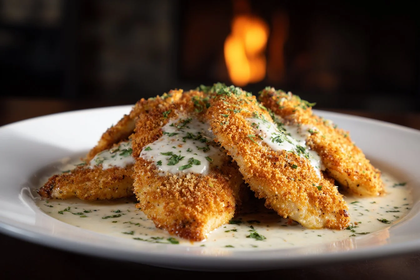 Delicious Longhorn Steakhouse Parmesan Chicken served on a plate.