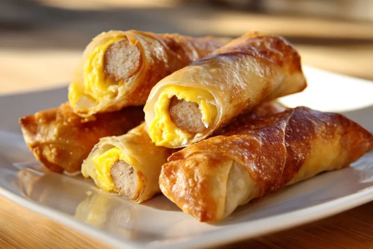 Sausage egg breakfast roll-ups, a quick and easy morning treat