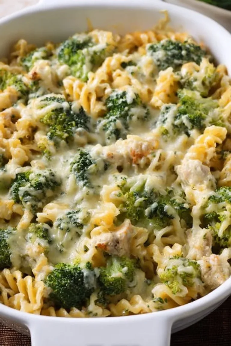Healthy chicken alfredo bake high in protein and low in calories