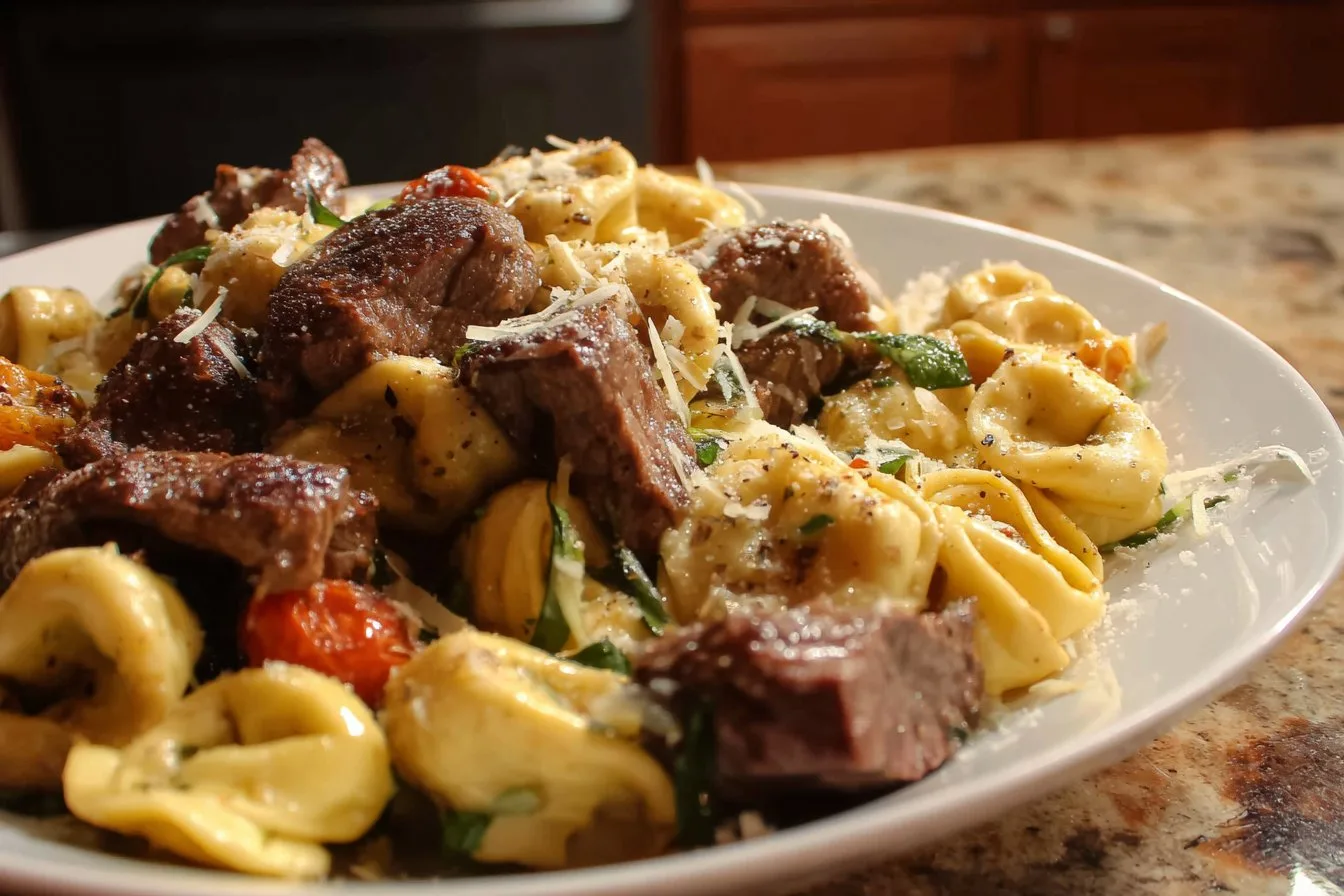 Garlic Parmesan Steak Tortellini