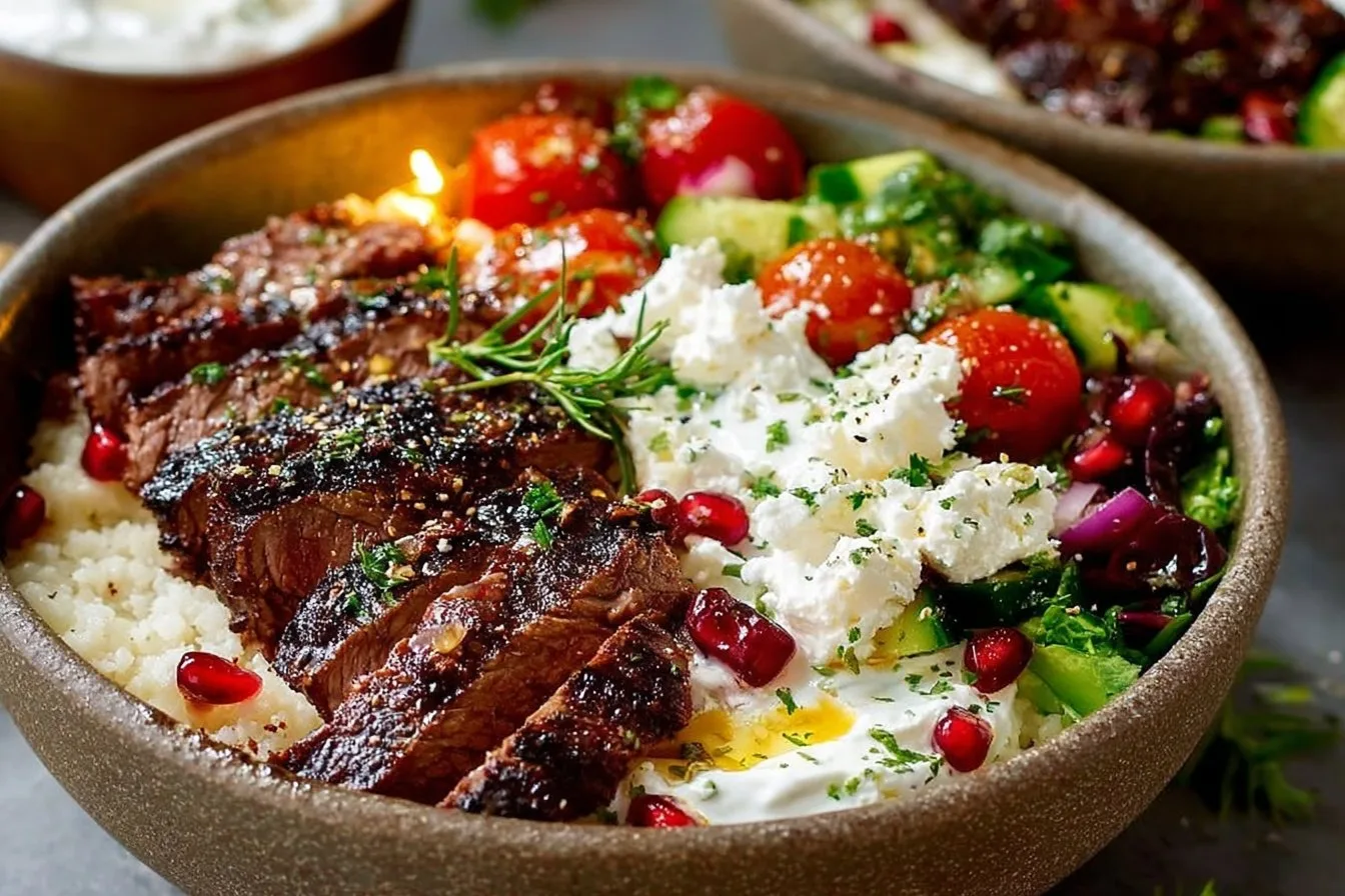 Mediterranean Steak Bowls
