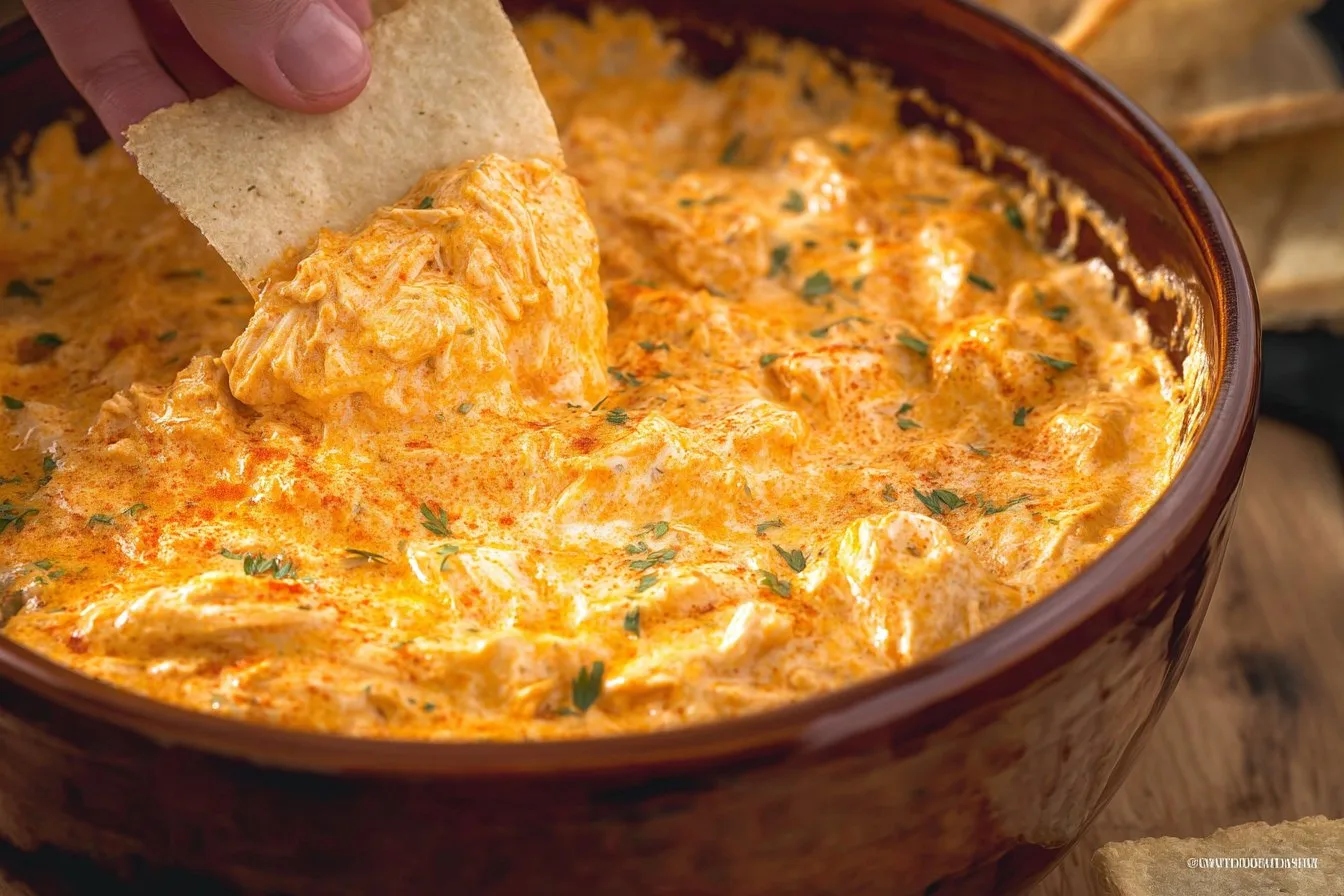 Crockpot Buffalo Chicken Dip