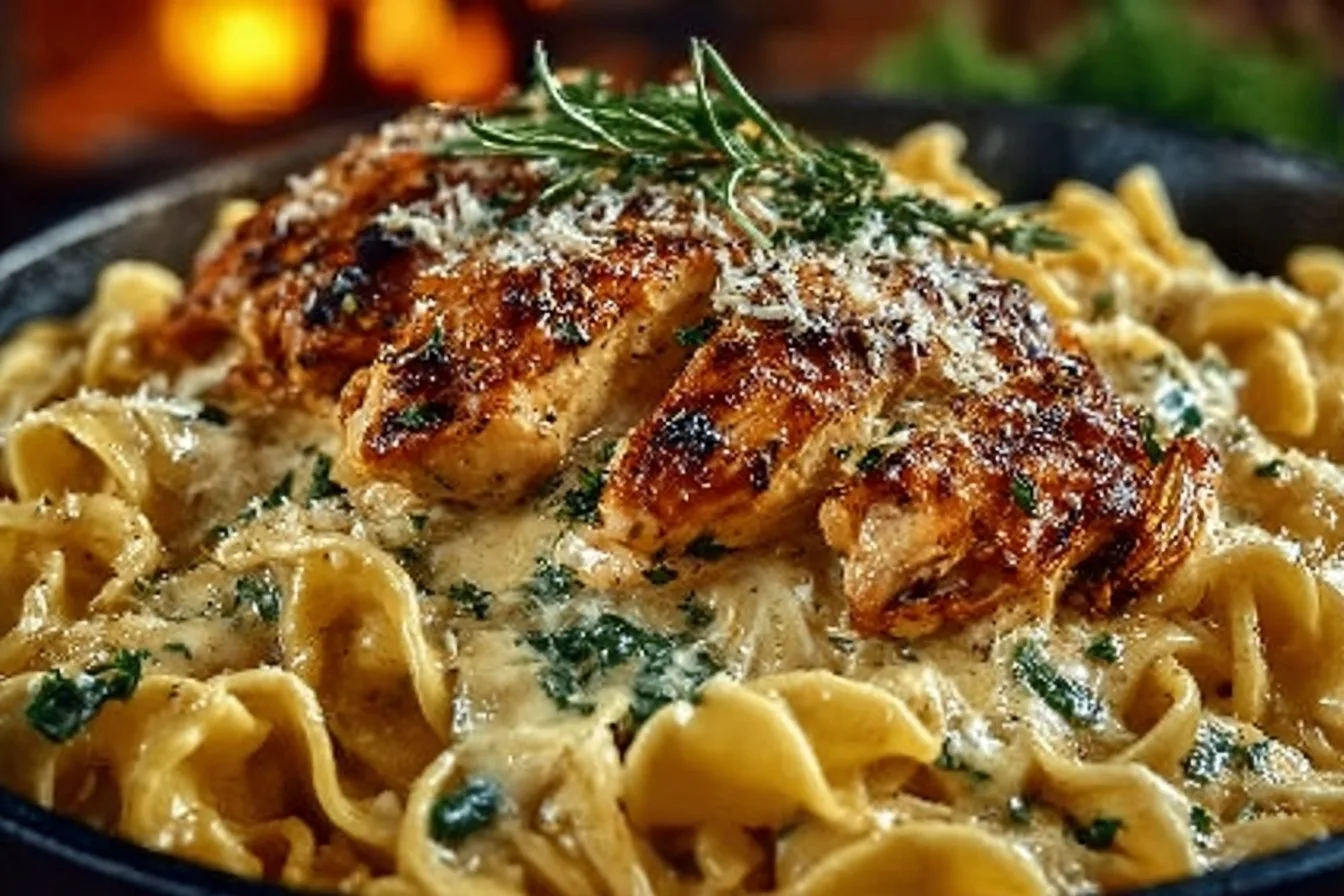 Chicken with Buttered Noodles