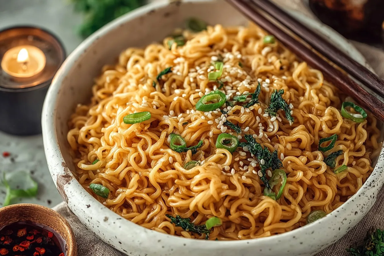 Sesame Garlic Ramen Noodles