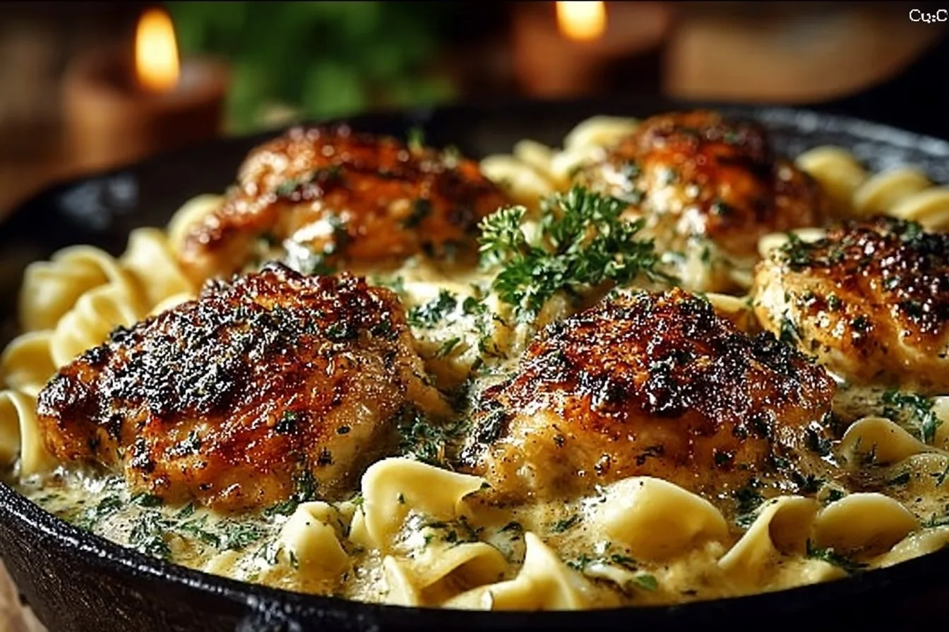 One-Pan Chicken with Buttered Noodles