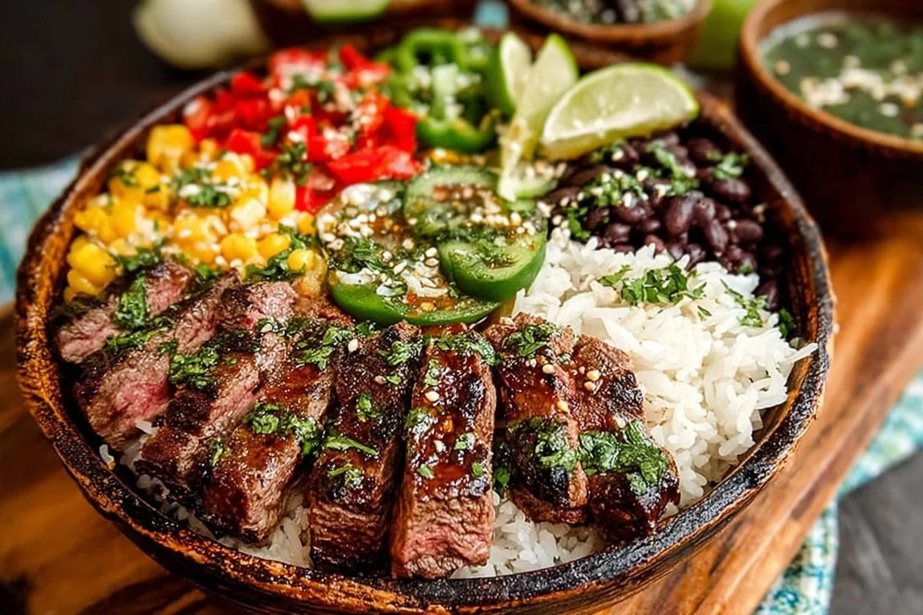 Cilantro Lime Steak Bowls