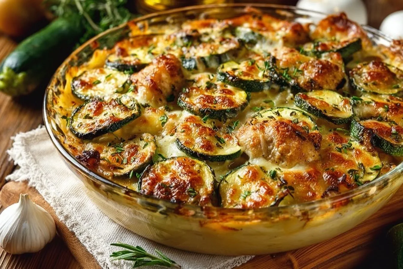 Easy Chicken Zucchini Bake