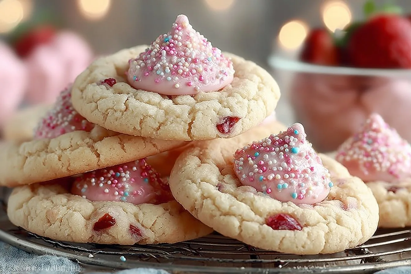 Strawberry Kiss Cookies