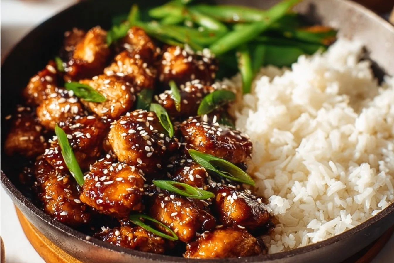 Easy + Healthy Sesame Chicken