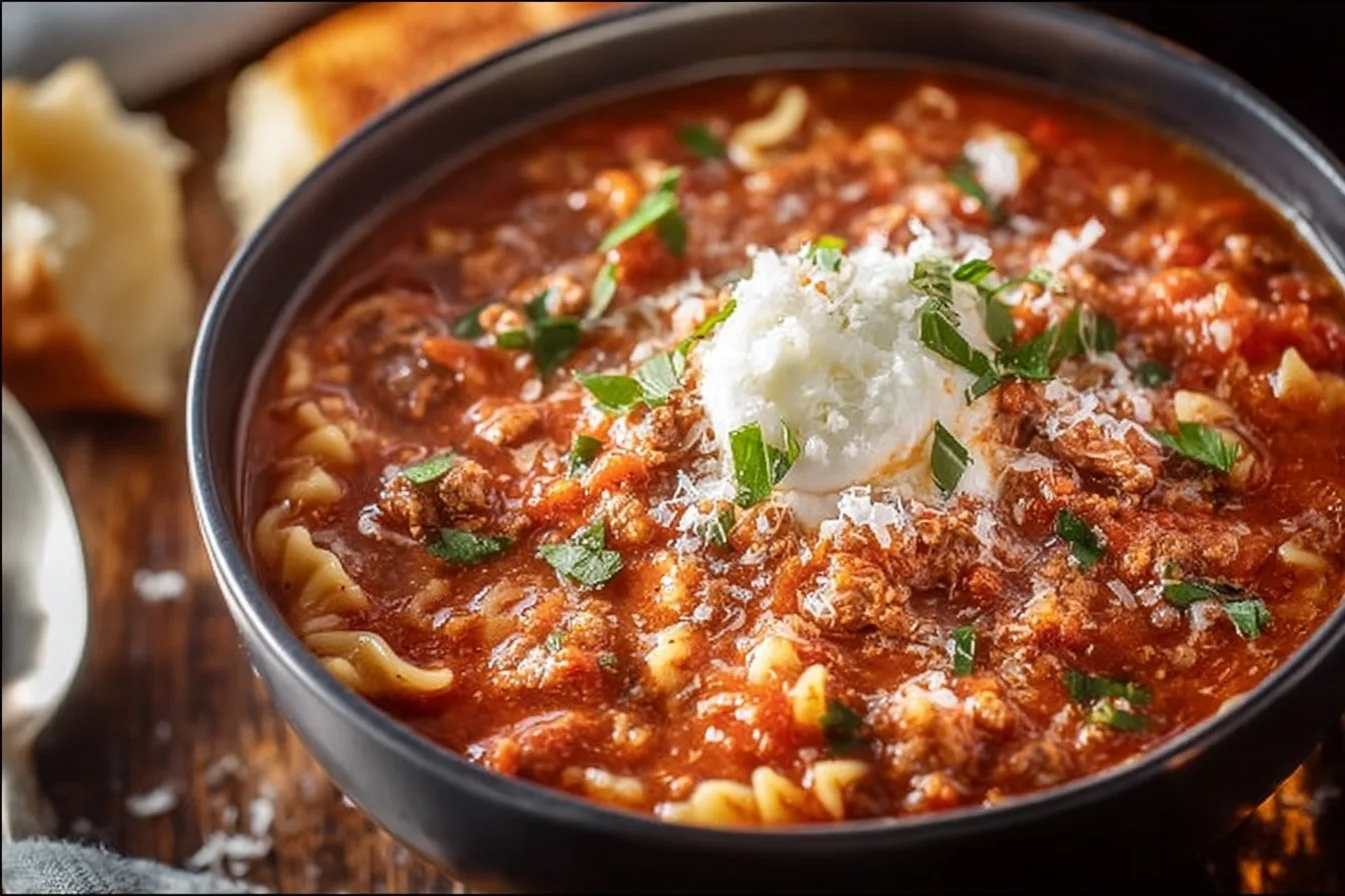 High Protein Lasagna Soup