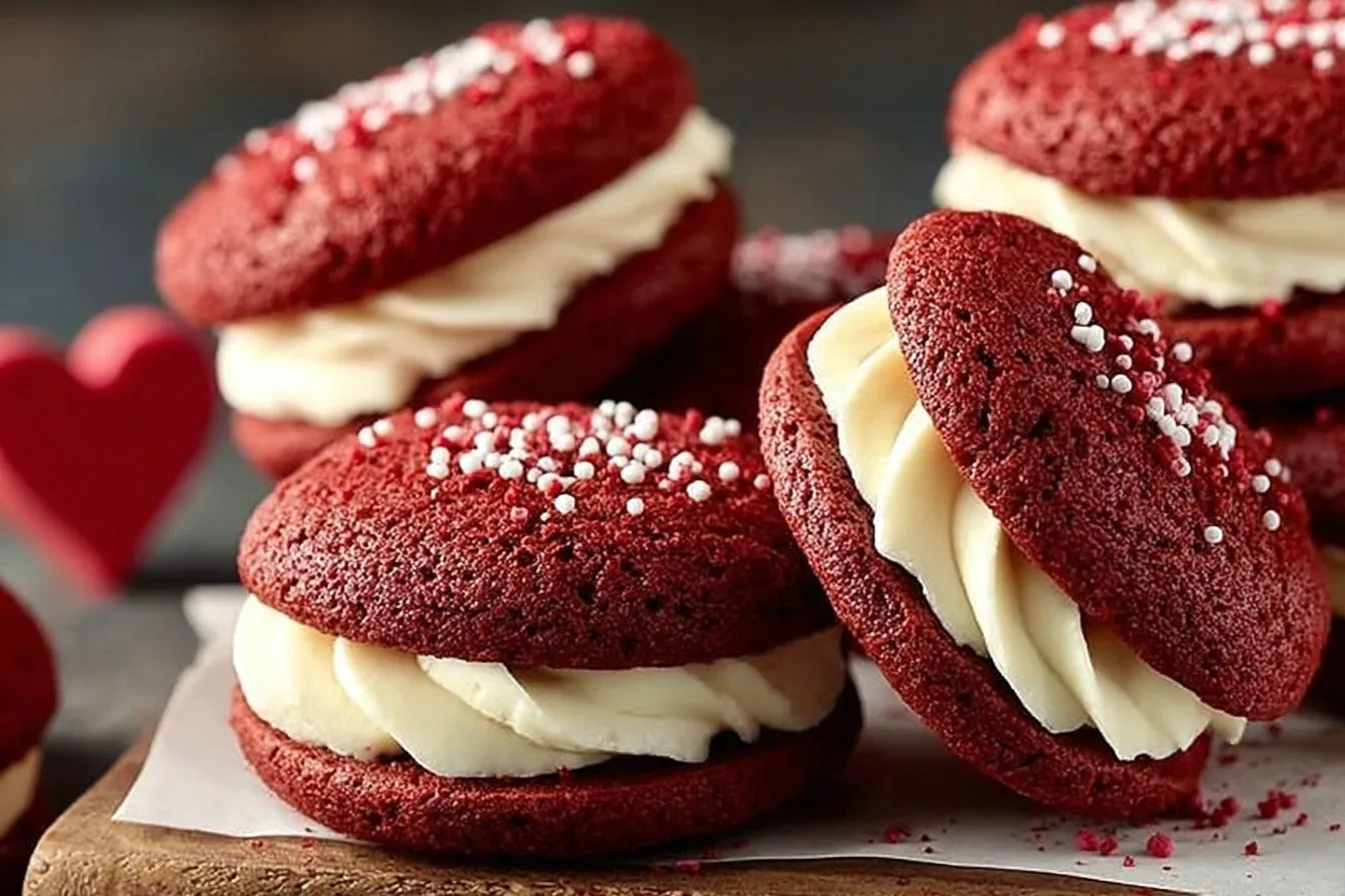Red Velvet Whoopie Pies