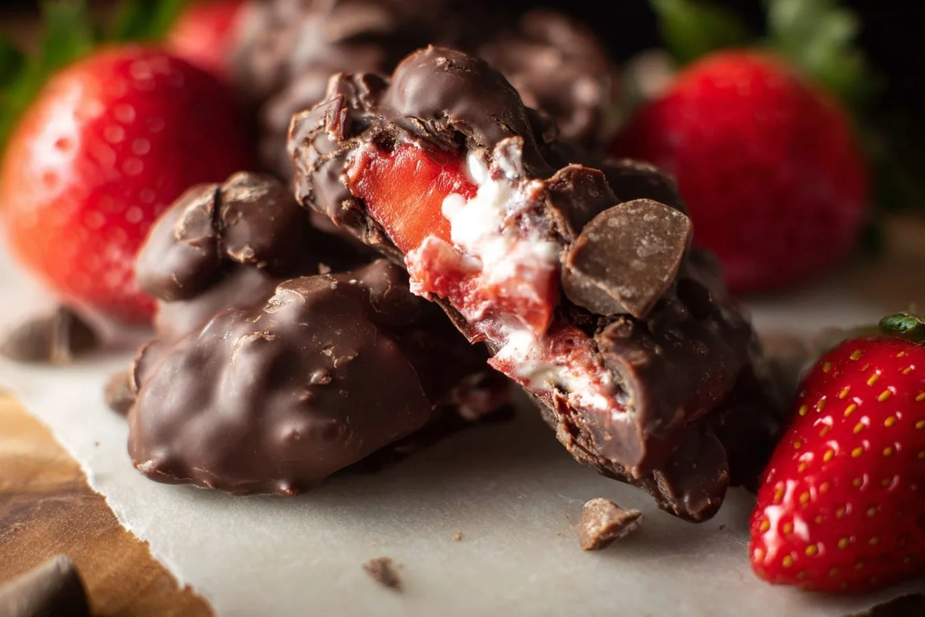 Chocolate Strawberry Yogurt Clusters (Viral Recipe!)