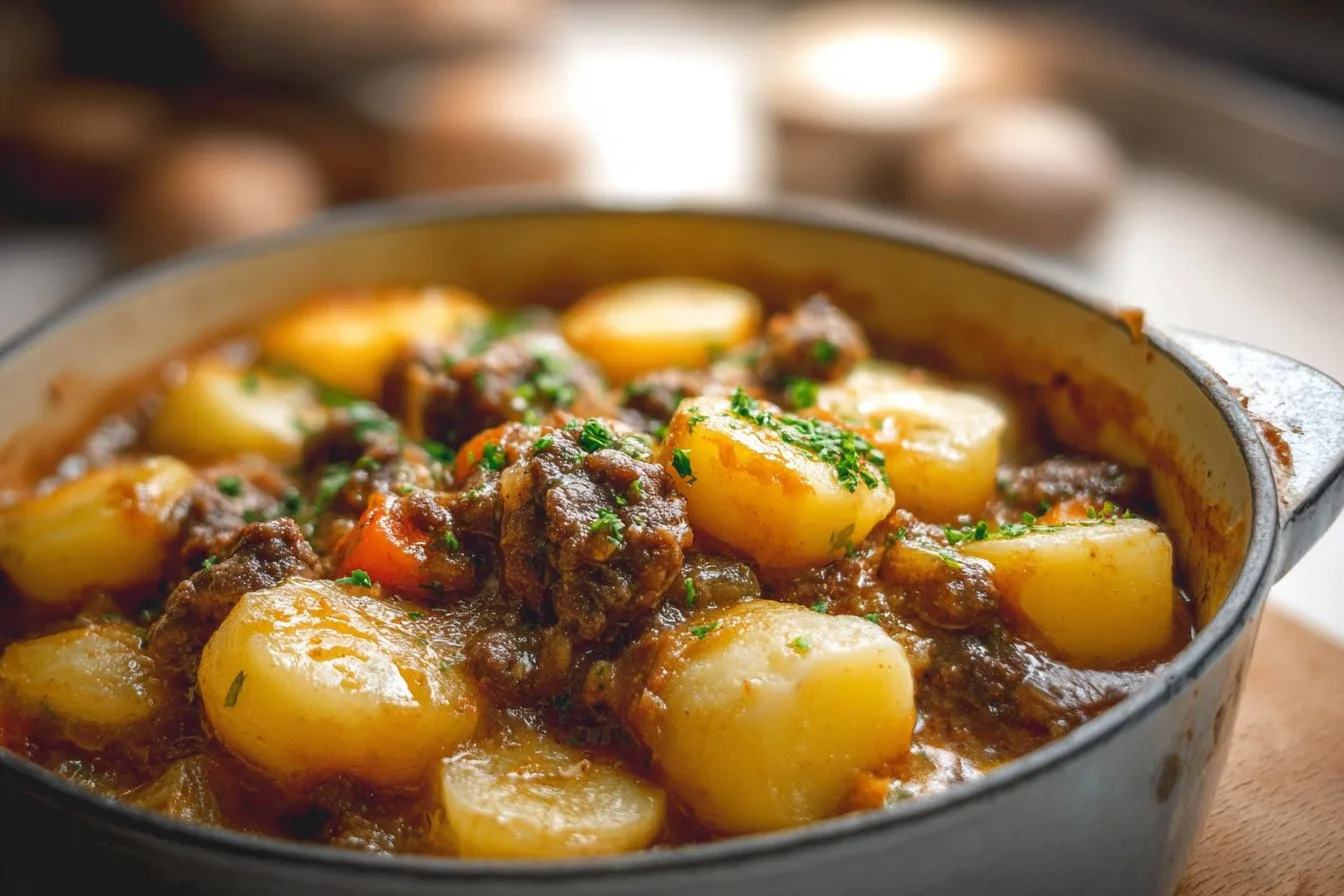 Crockpot Hamburger Potato Casserole