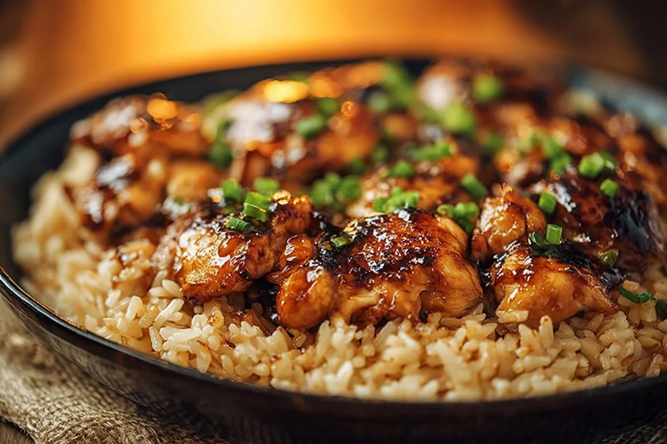 Honey BBQ Chicken Rice