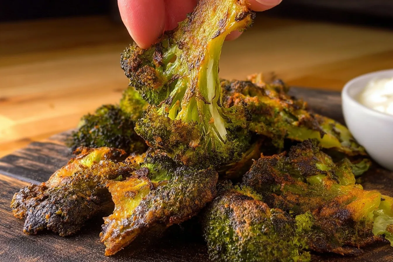 Crispy Smashed Broccoli Chips