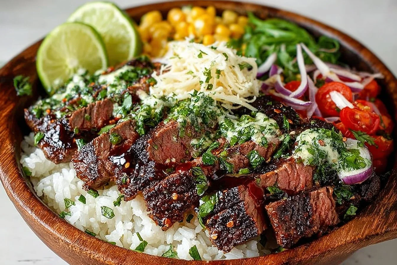 Delicious cilantro lime steak bowls with fresh ingredients and vibrant flavors