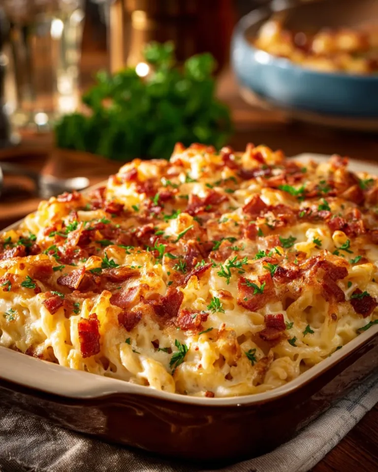 Delicious Crazy Good Casserole freshly baked and ready to serve