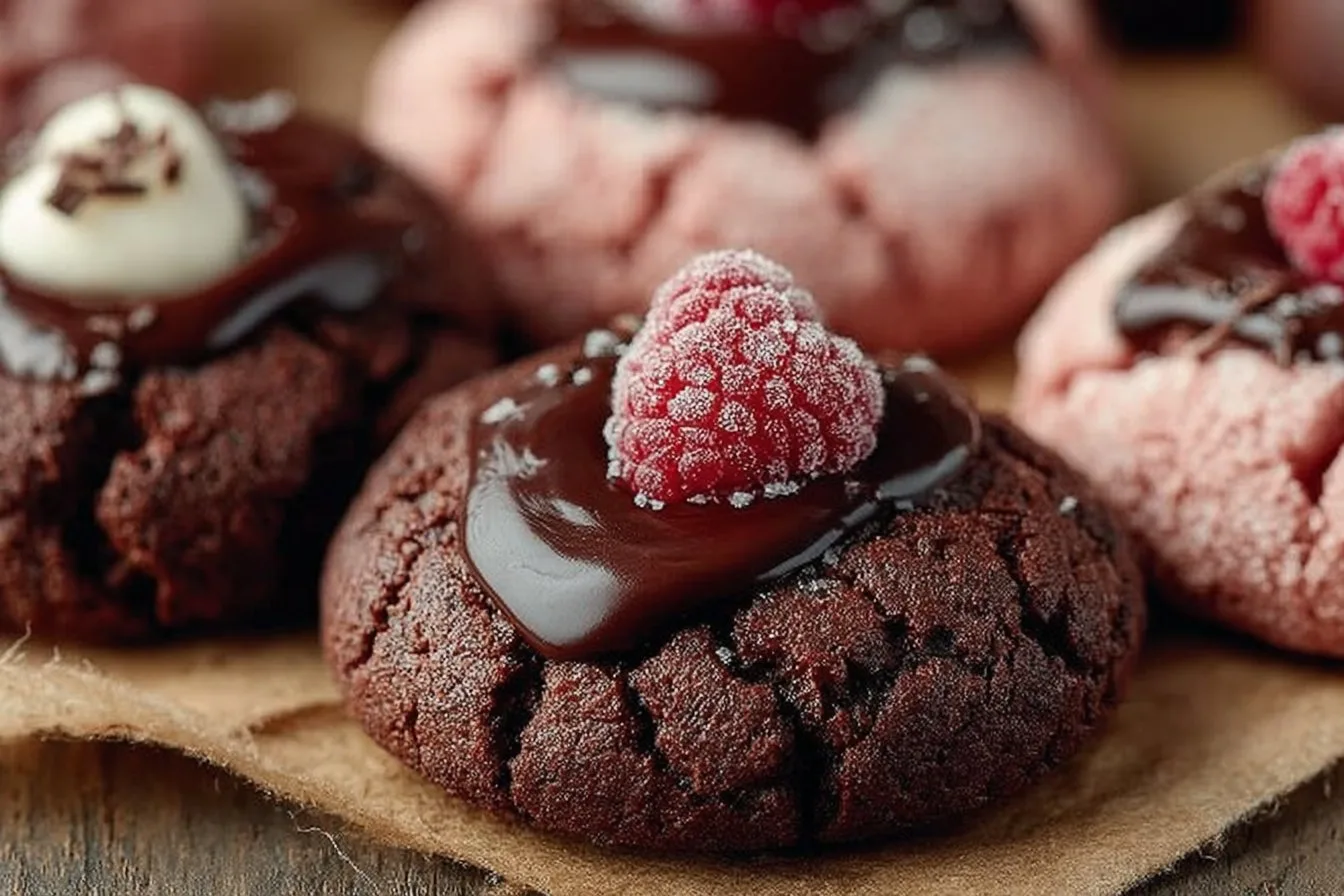 Valentine Ganache Cookies