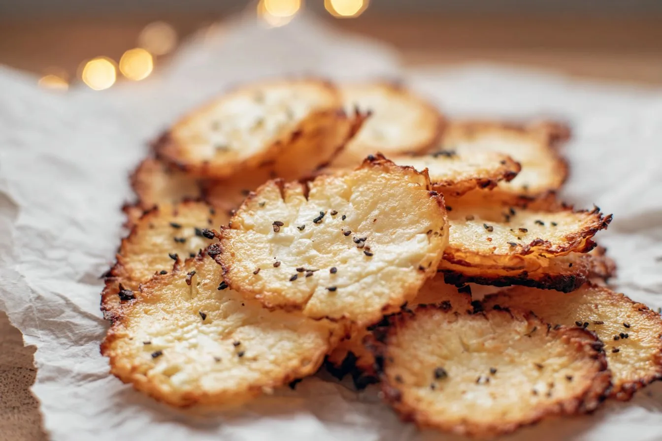 1 Ingredient Cottage Cheese Chips