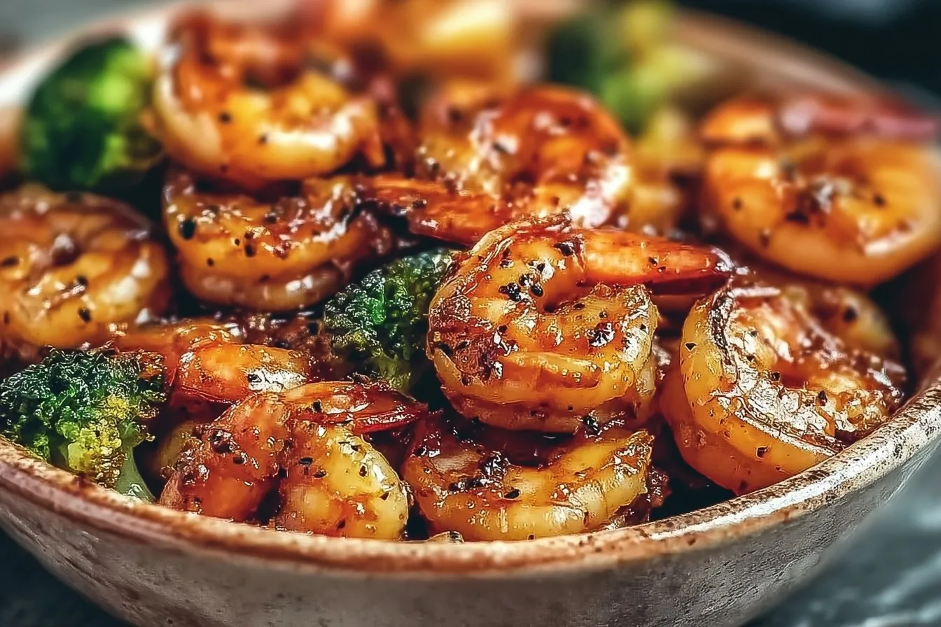 High-Protein Honey Garlic Shrimp