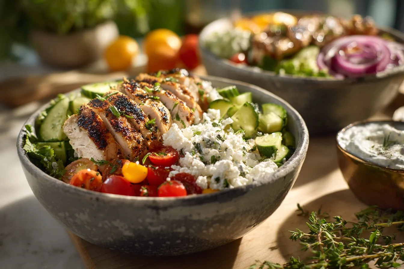 Greek Chicken Bowls