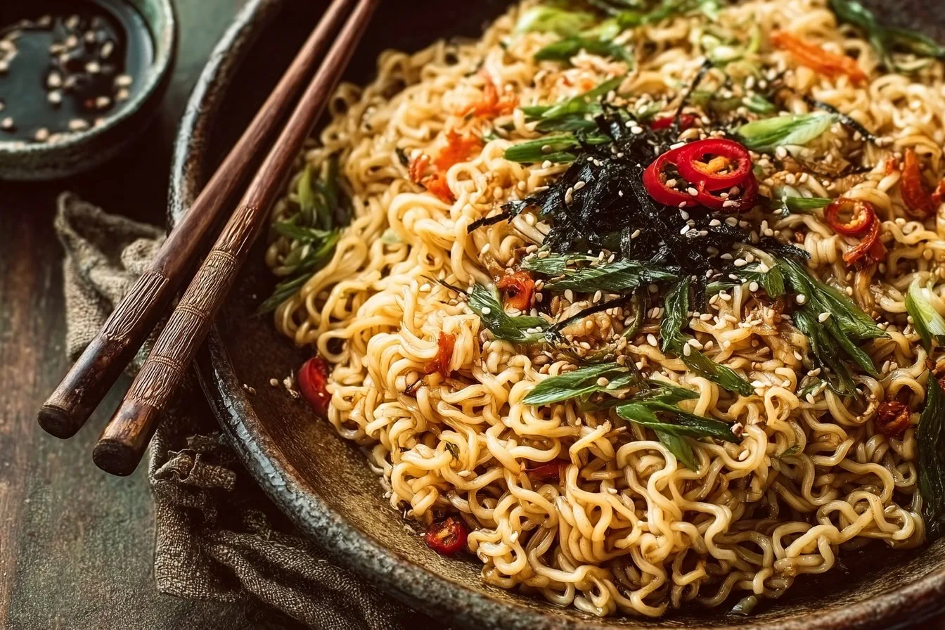 Sesame Garlic Ramen Noodles