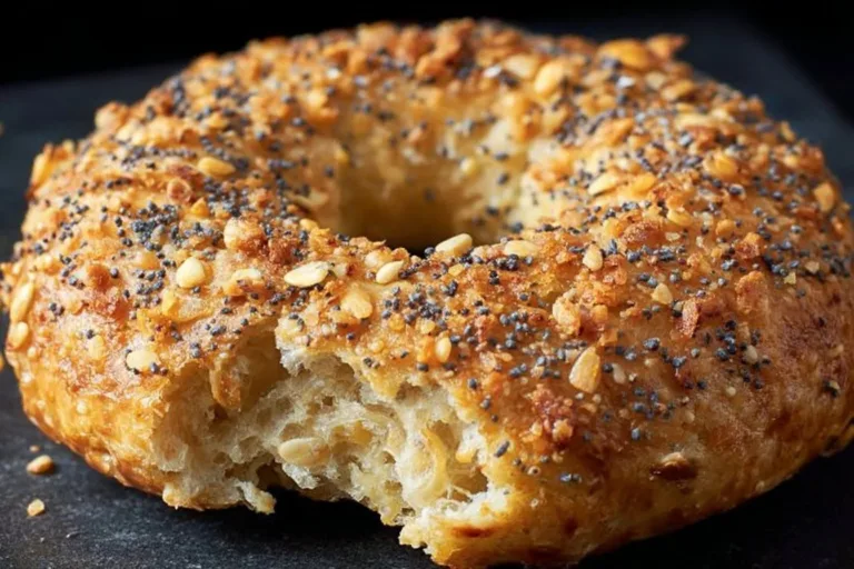 High Protein Greek Yogurt Bagels freshly baked and plated for a healthy breakfast.
