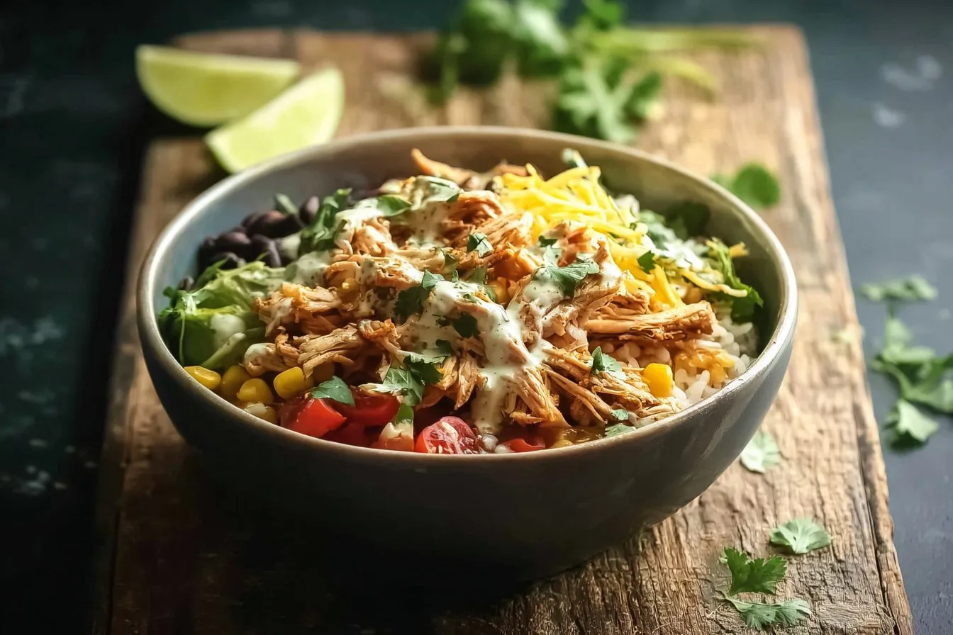 Slow Cooker Chicken Burrito Bowl