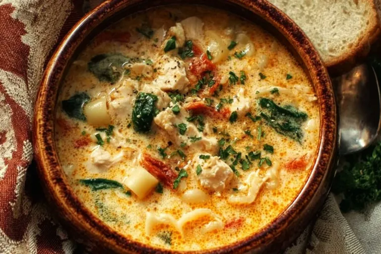 Delicious bowl of Marry Me Chicken Soup, creamy and ready in 30 minutes.
