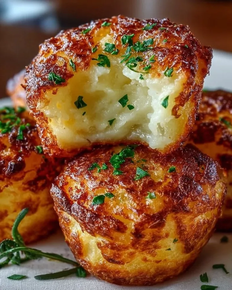 Delicious Mashed Potato Cheese Puffs served on a plate