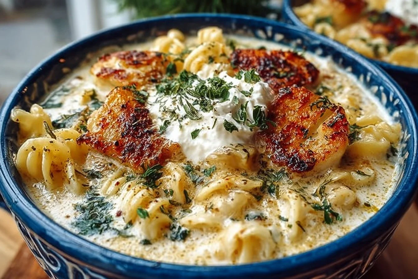 One-Pot Creamy Alfredo Lasagna Soup