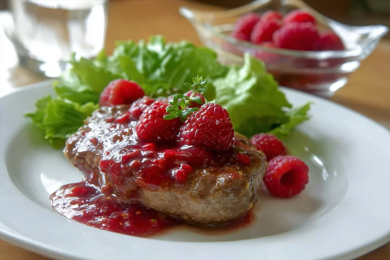 Raspberry Balsamic Pork Chops