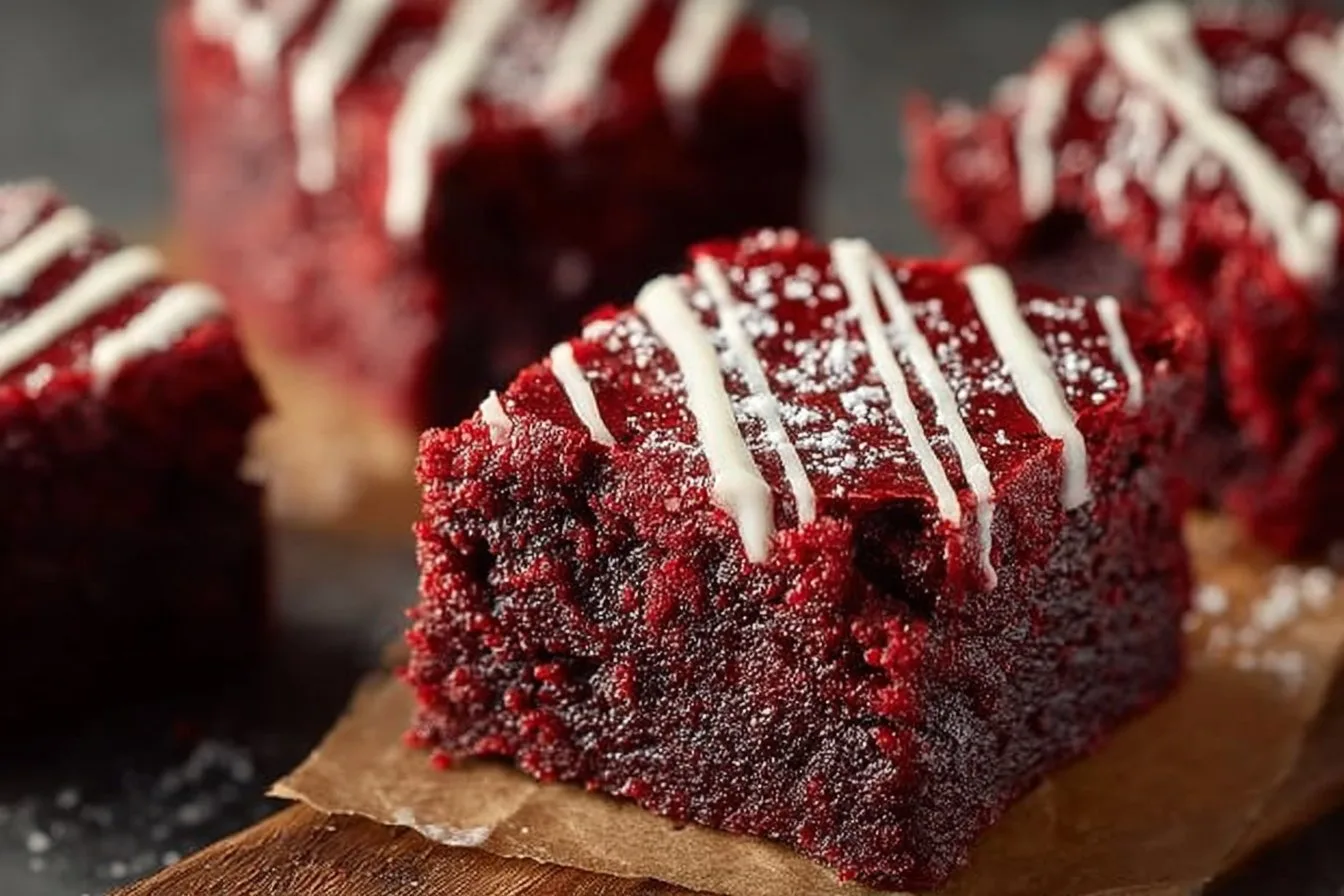 Fudgy Red Velvet Brownies