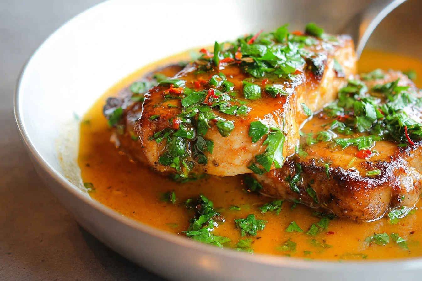 Spiced Pork Chops with Pan Sauce