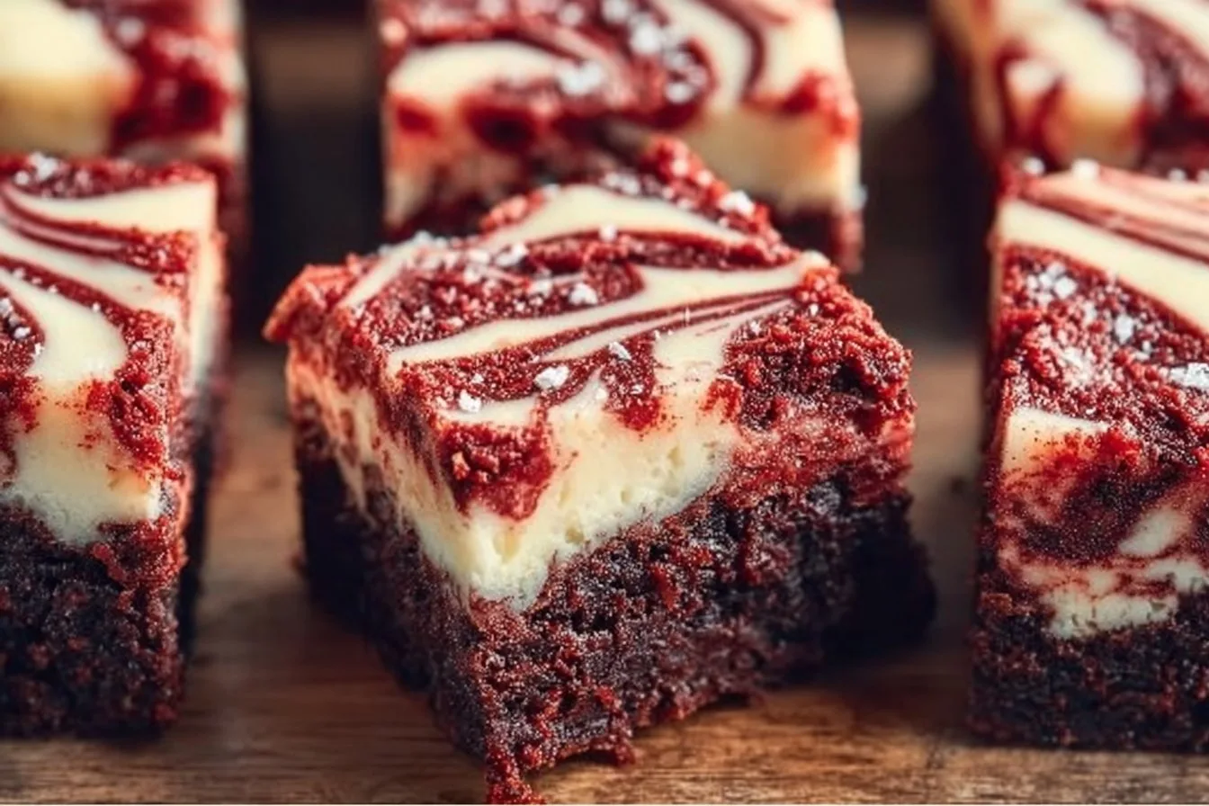 Red Velvet Cheesecake Brownies