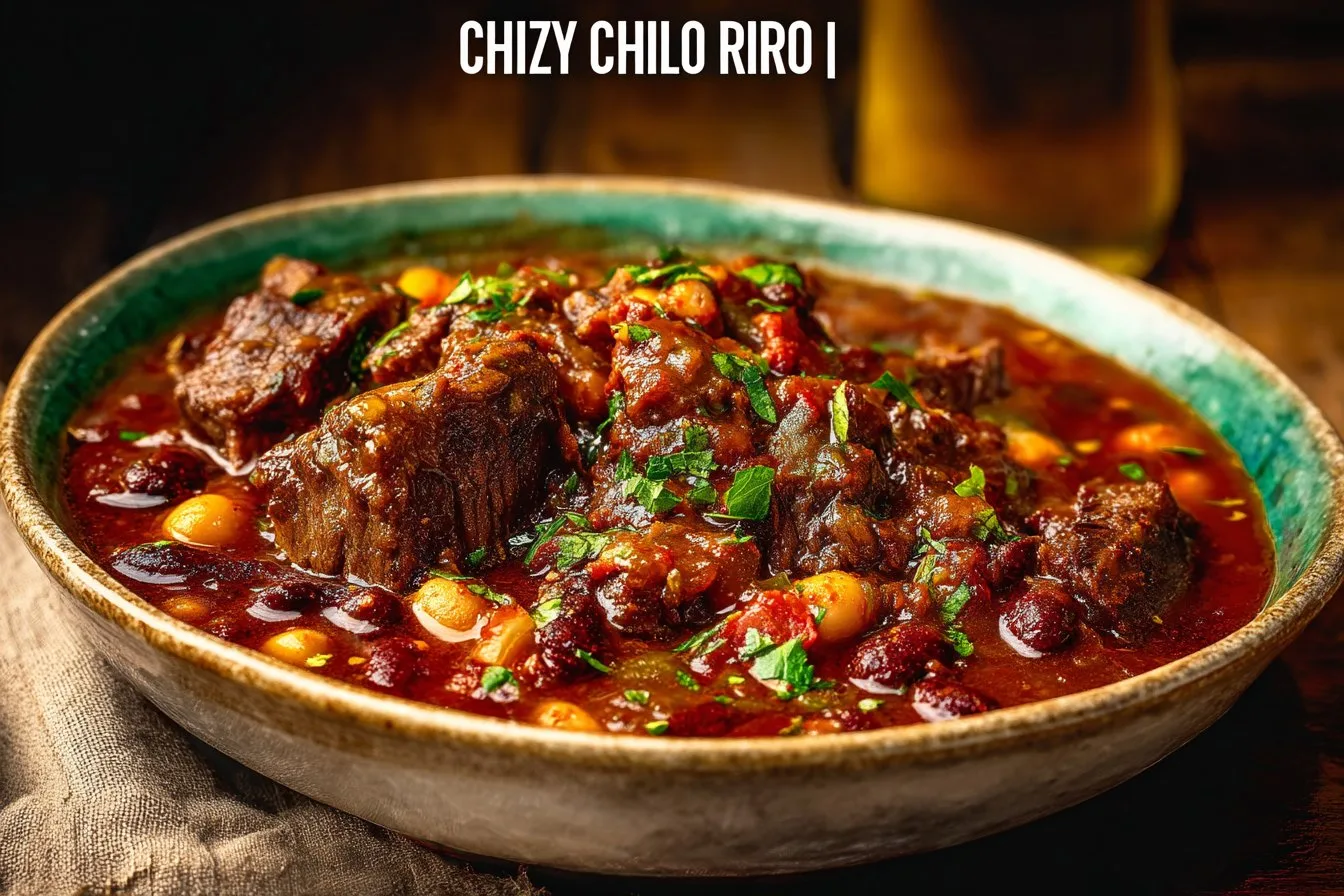 Chili with Beef Short Rib and Chorizo