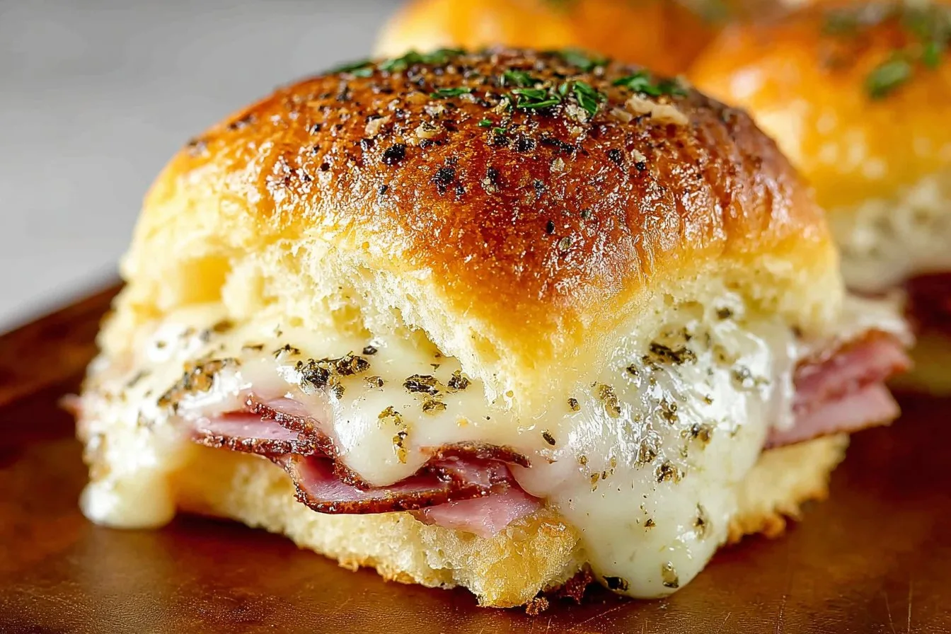 Hawaiian Roll Ham and Cheese Sliders - I Heart Naptime