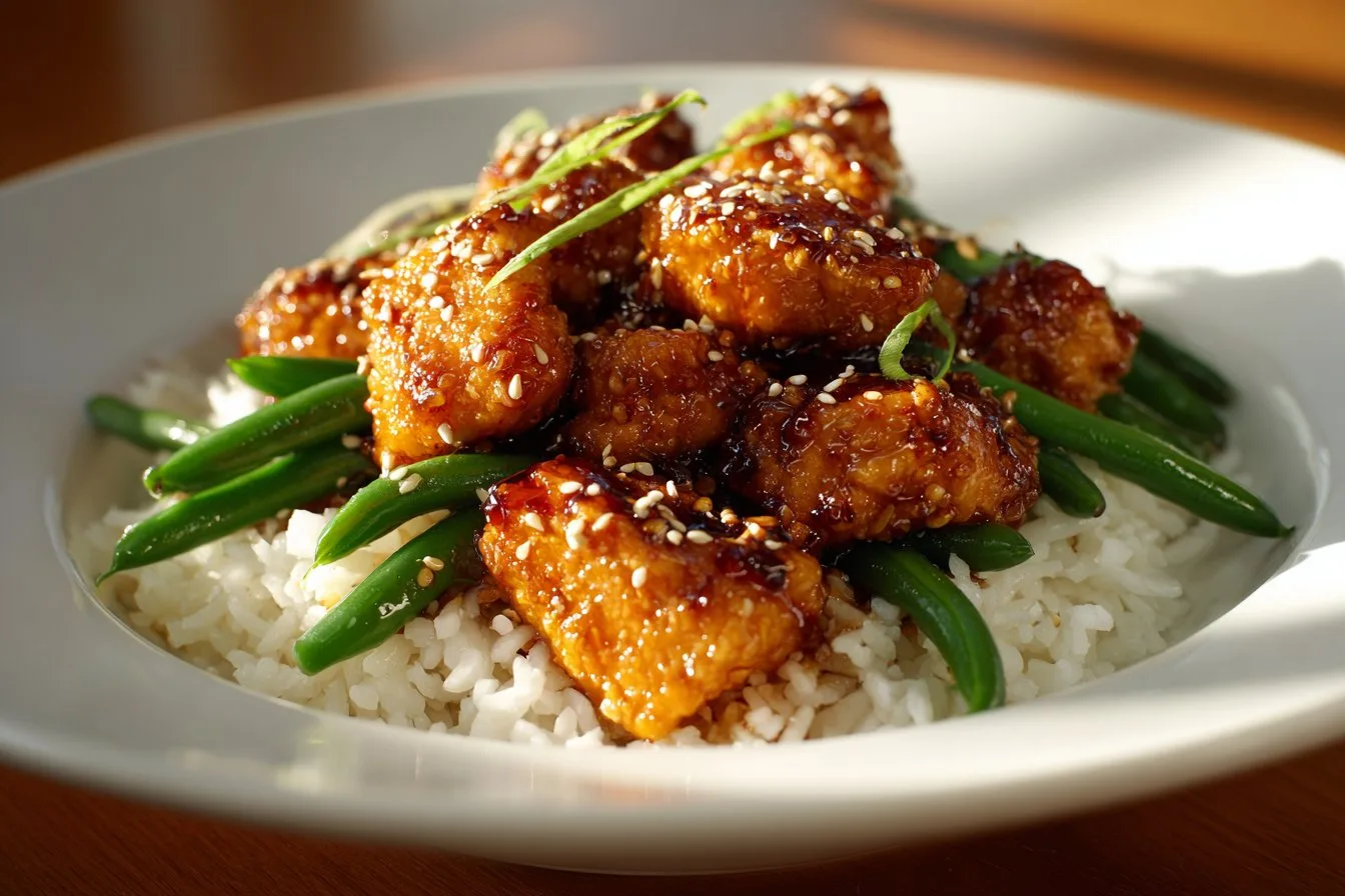 Easy + Healthy Sesame Chicken