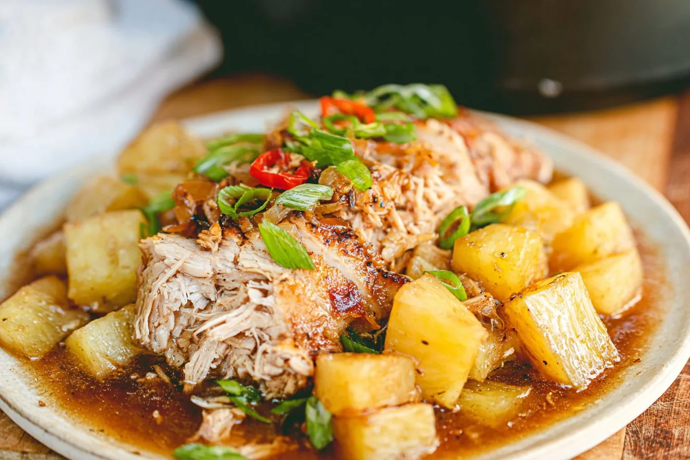 Slow Cooker Pineapple Pork Loin