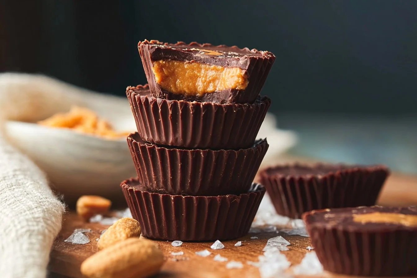 4 Ingredient Peanut Butter Cups (Protein Recipe)
