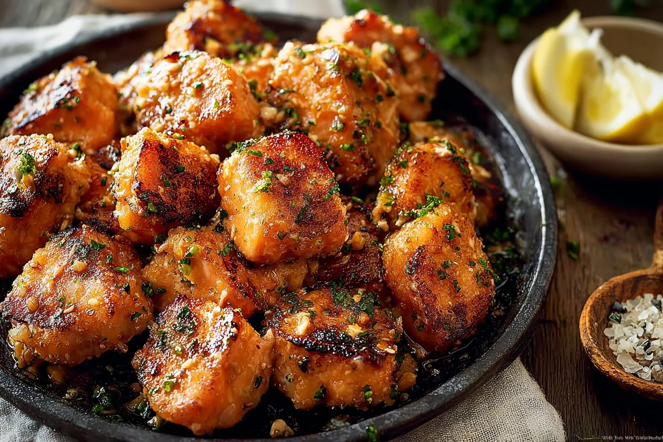 Air Fryer Bang Bang Salmon Bites